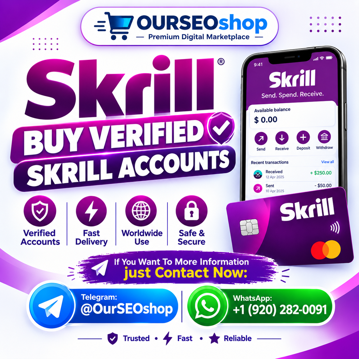 Buy Verified Skrill Accounts Online – Secure Payment Solutions,