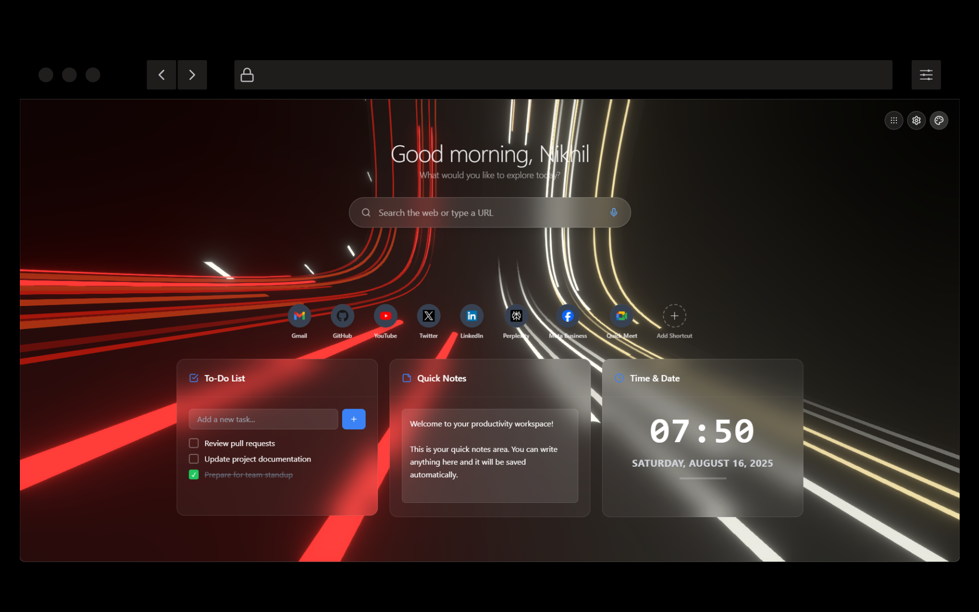Cimple - Premium New Tab Experience and Productivity Cimple - Premium New Tab Experience and Productivity