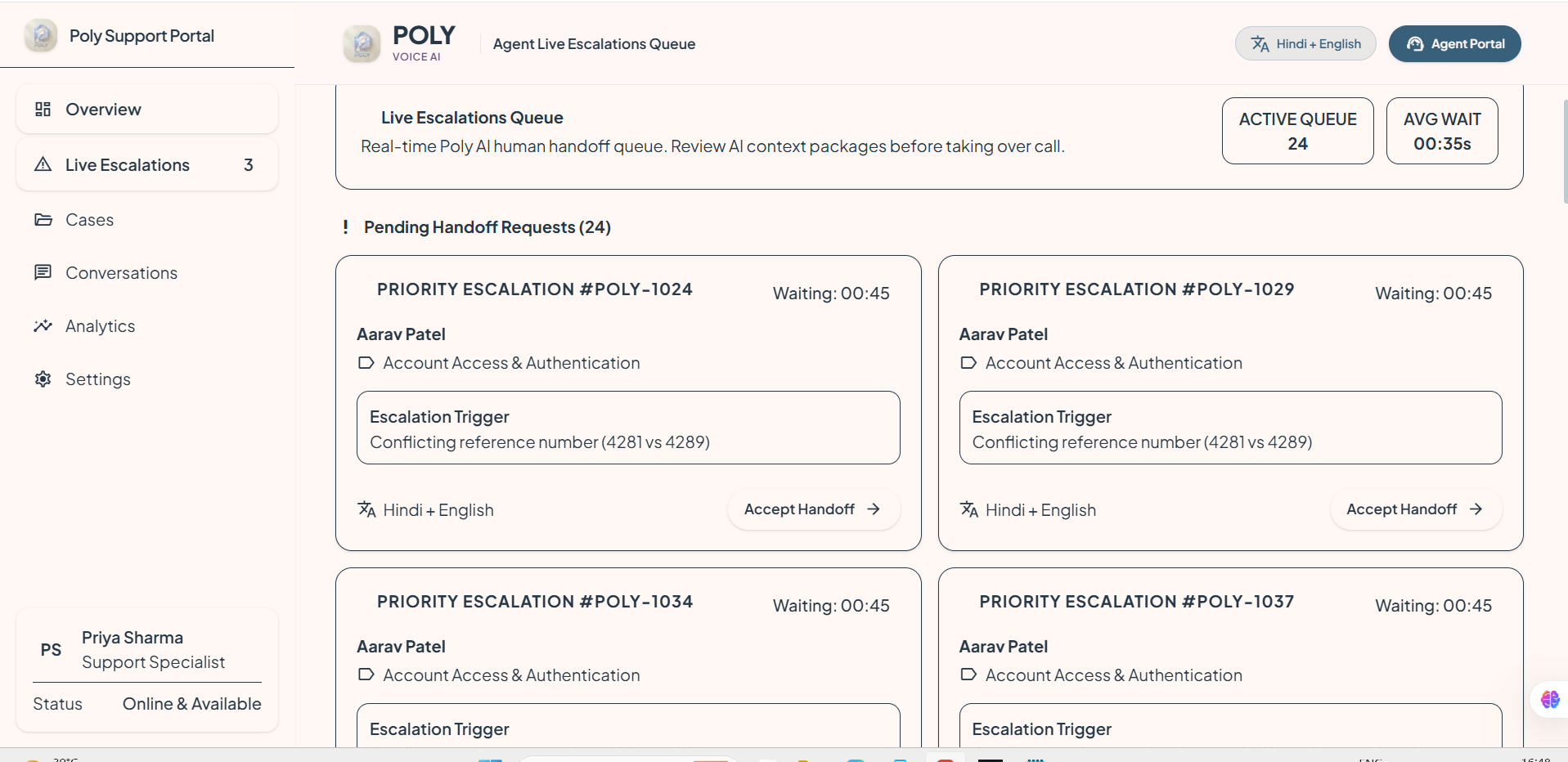 POLY — Multilingual AI Assistance Agent POLY — Multilingual AI Assistance Agent