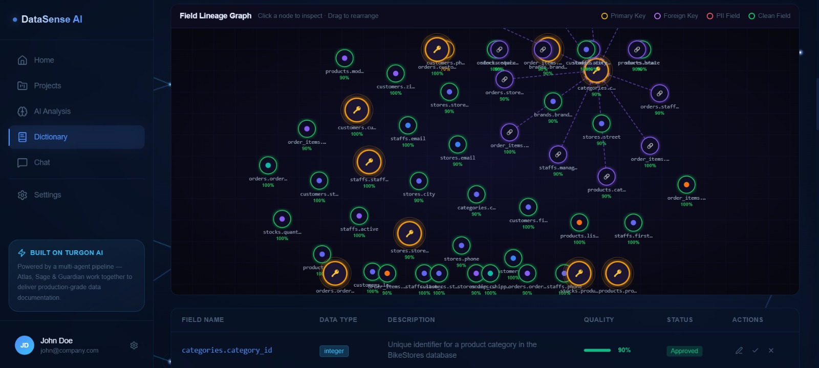 DataSense AI - Intelligent Data Dictionary Agent
