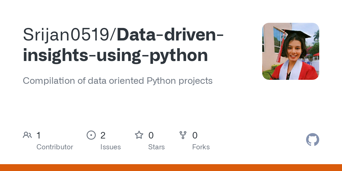 Data-driven insights using python