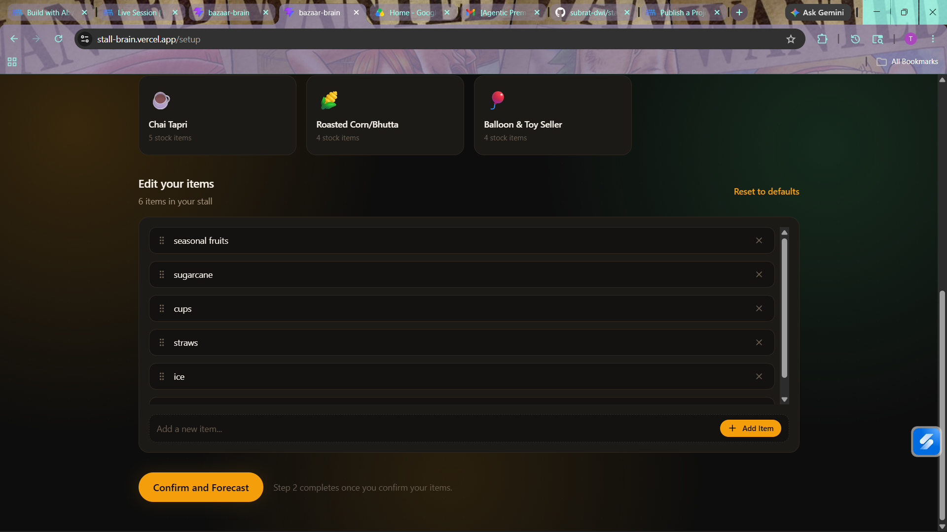 Bazaar Brain - An agentic AI demand forecasting tool for street vendors in Hazratganj, Lucknow Bazaar Brain - An agentic AI demand forecasting tool for street vendors in Hazratganj, Lucknow