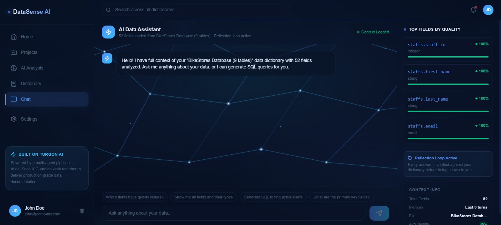 DataSense AI - Intelligent Data Dictionary Agent
