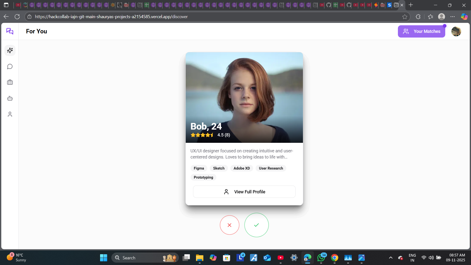 Hackathon Buddy Finder