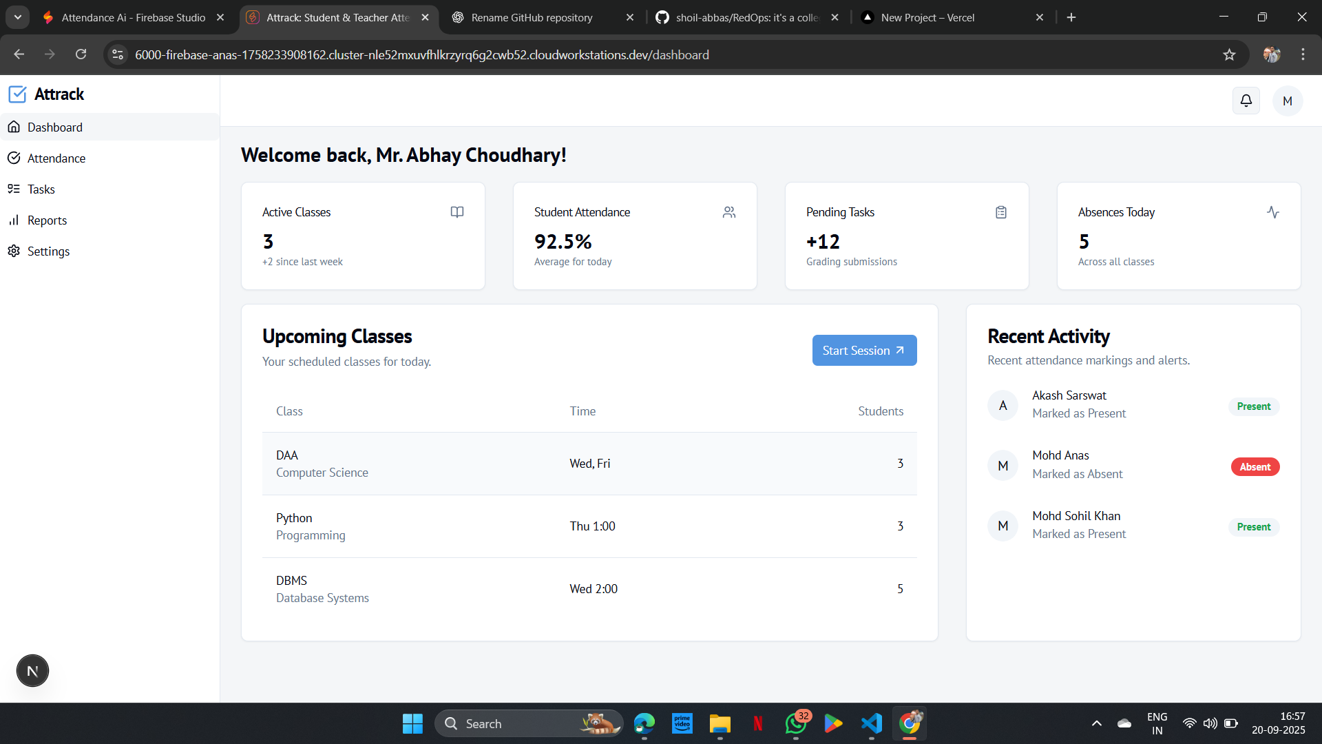 Automated Attendance And Student Productivity