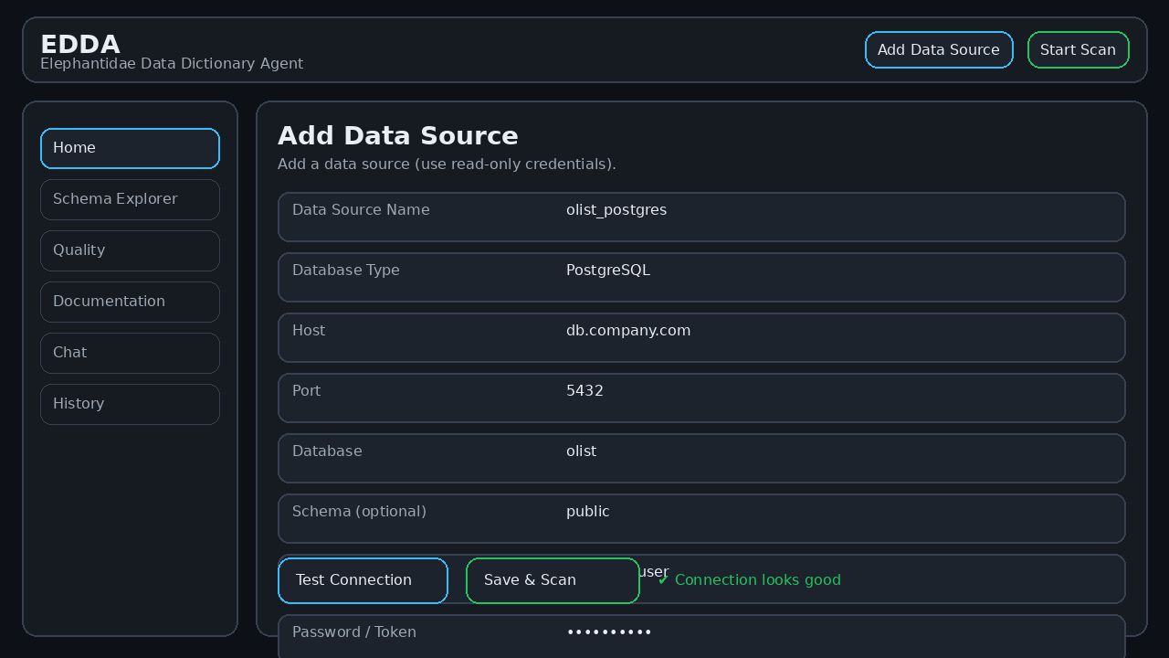 EDDA - Intelligent Data Dictionary Agent (Elephantidae)