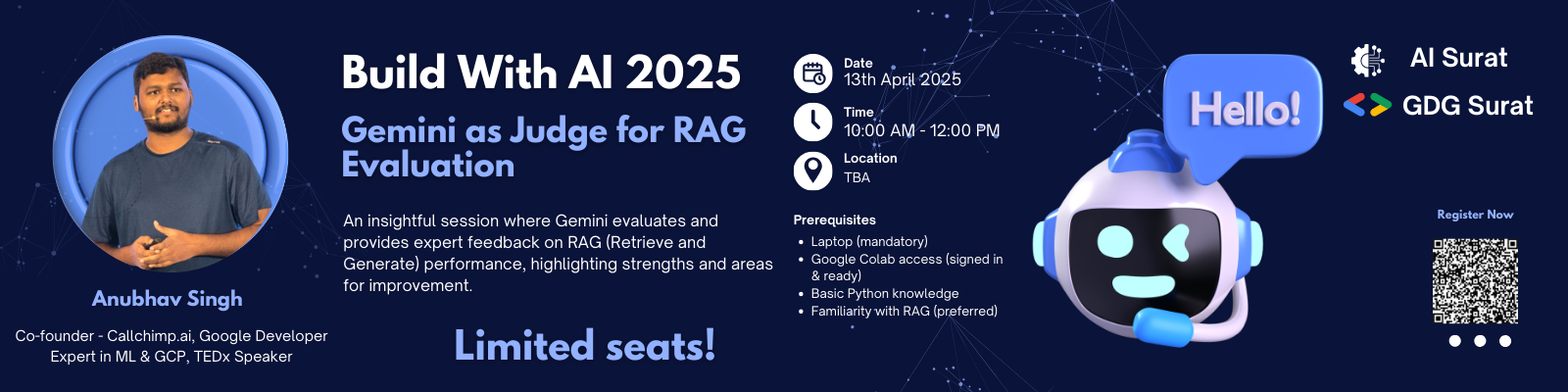 🚀 Build with AI: Hands-on Workshop – Gemini as the Judge for RAG Evaluation 🔥