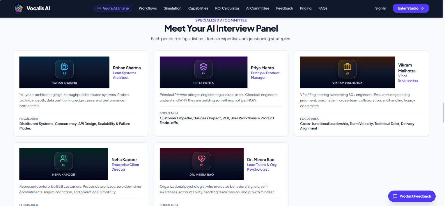 Vocalis AI - Autonomous Multi-Role AI Voice Interviews for Hiring Teams & Candidates Vocalis AI - Autonomous Multi-Role AI Voice Interviews for Hiring Teams & Candidates