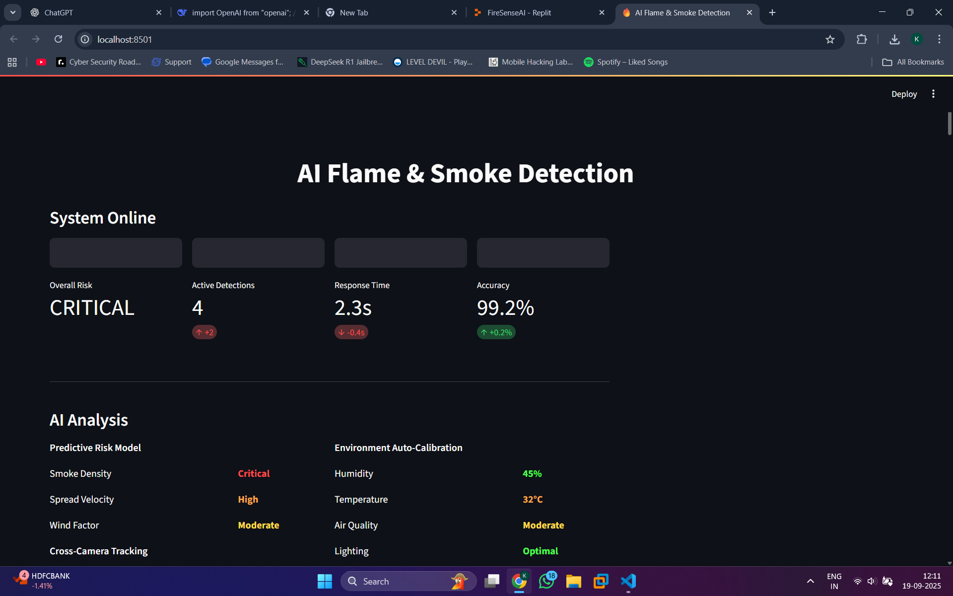 Fire and Smoke Detection