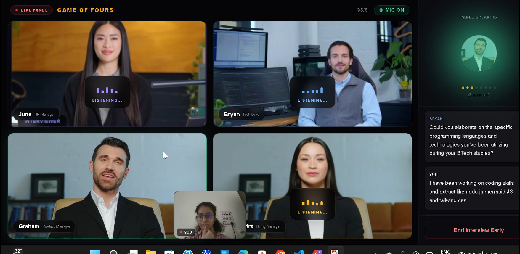 MockMate β AI-Powered Placement & Multi-Panel Interview Simulation Platform MockMate β AI-Powered Placement & Multi-Panel Interview Simulation Platform