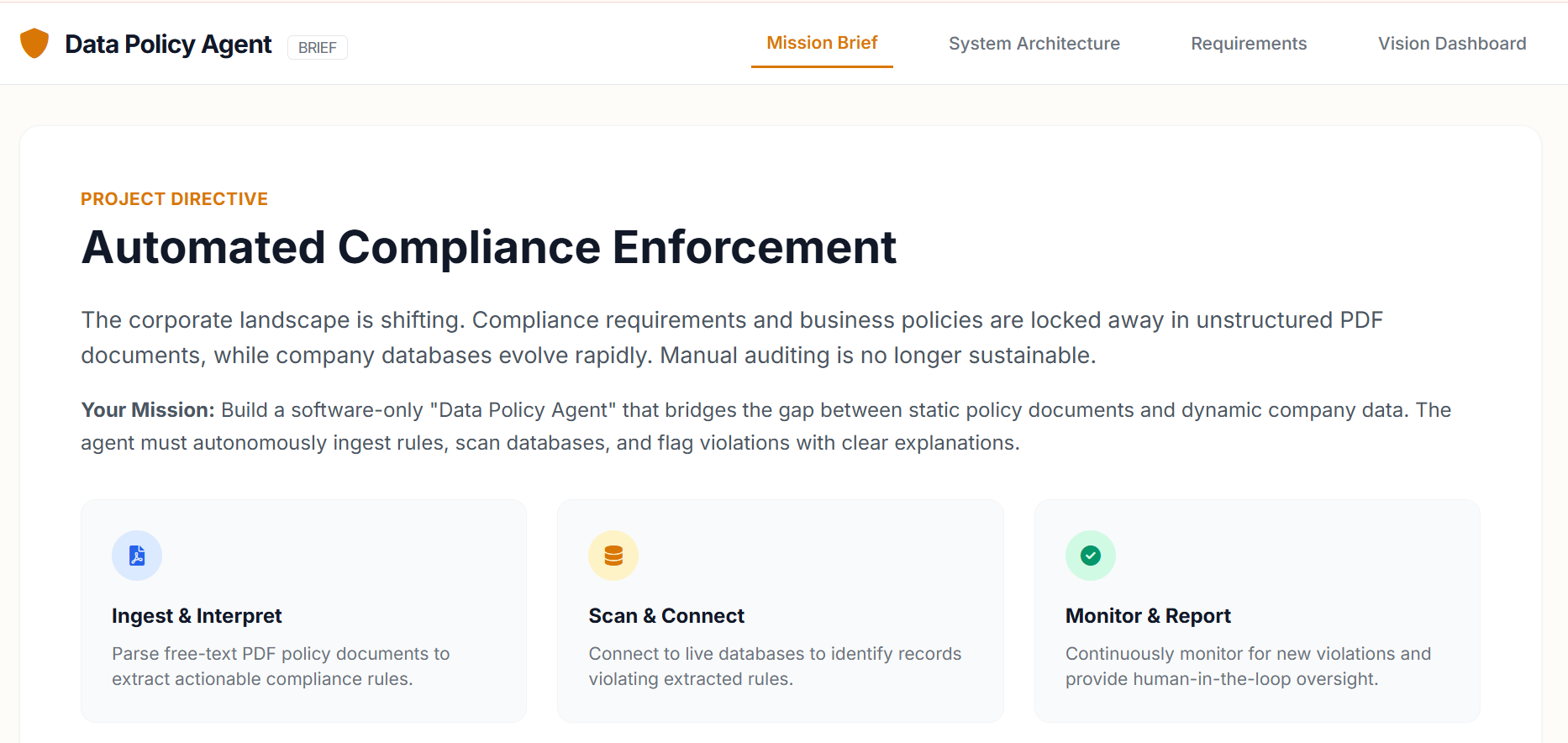 AI-Driven Data Policy Enforcement and Compliance Platform AI-Driven Data Policy Enforcement and Compliance Platform