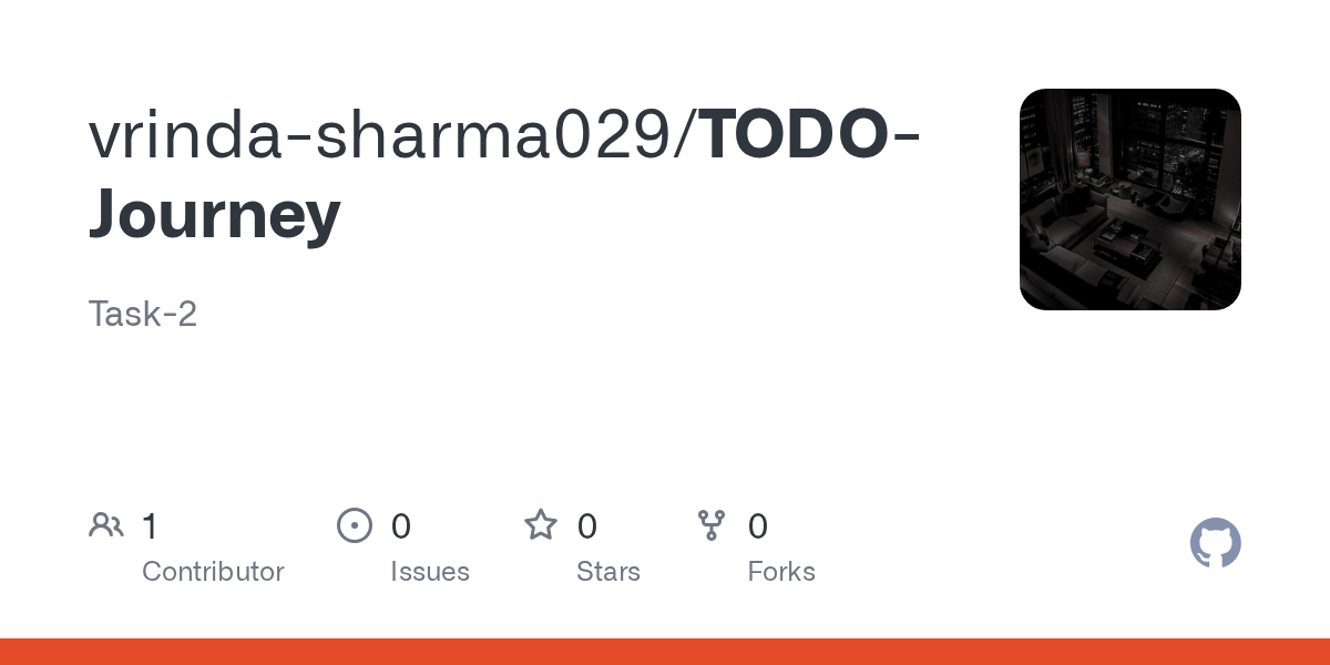 GitHub - vrinda-sharma029/TODO-Journey: Task-2
