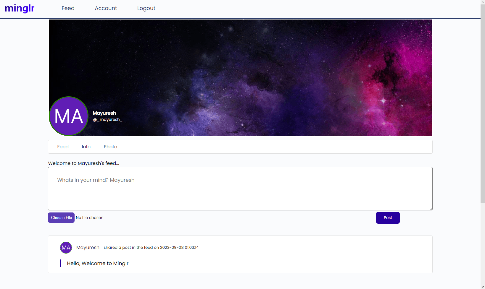 Minglr - Social Networking Site Minglr - Social Networking Site