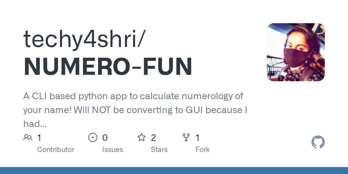 NUMERO-FUN: A CLI based python app to calculate numerology of your name! Will NOT be converting to GUI because I had too much fun with CLI