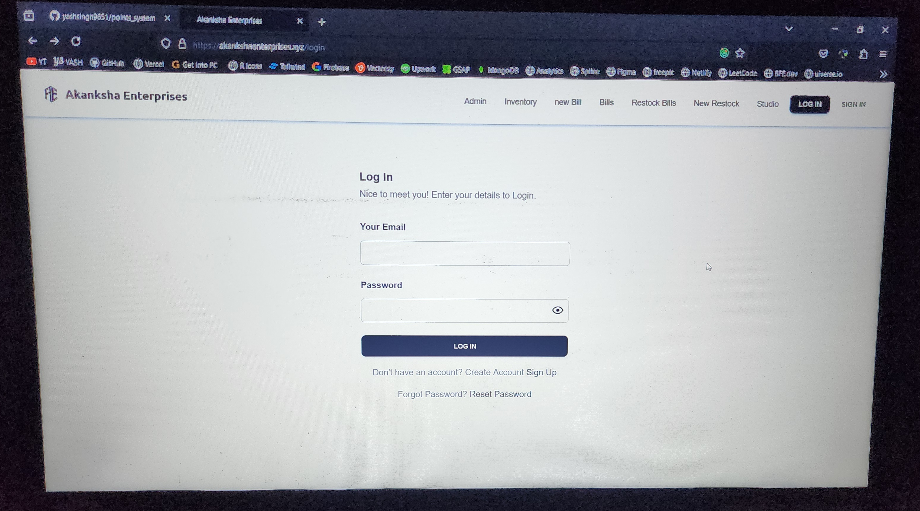 Inventory Management & Billing System