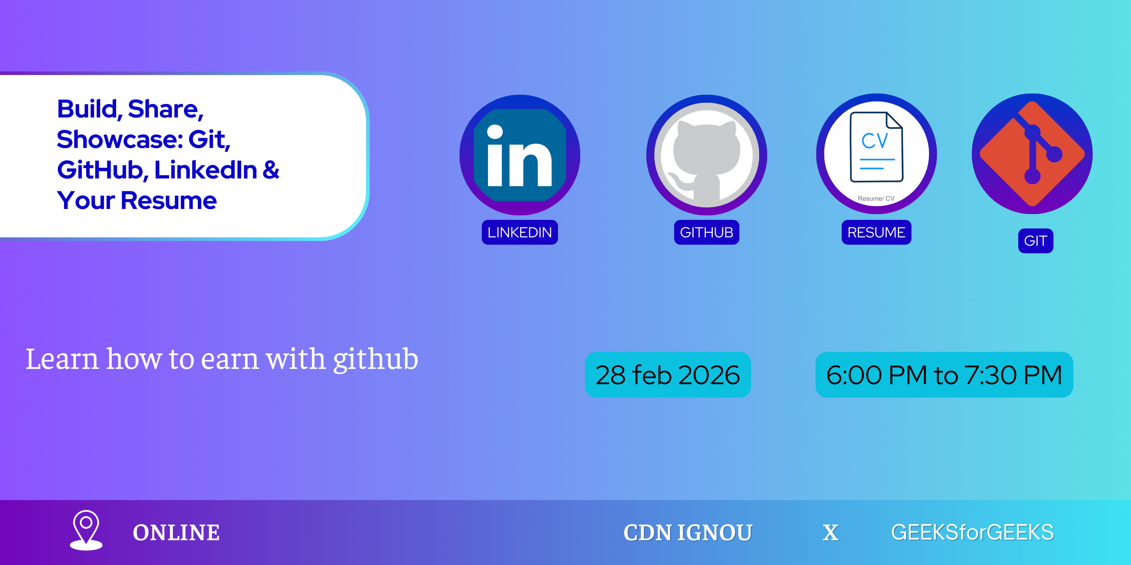 Build, Share, Showcase: Git, GitHub, LinkedIn & Your Resume
