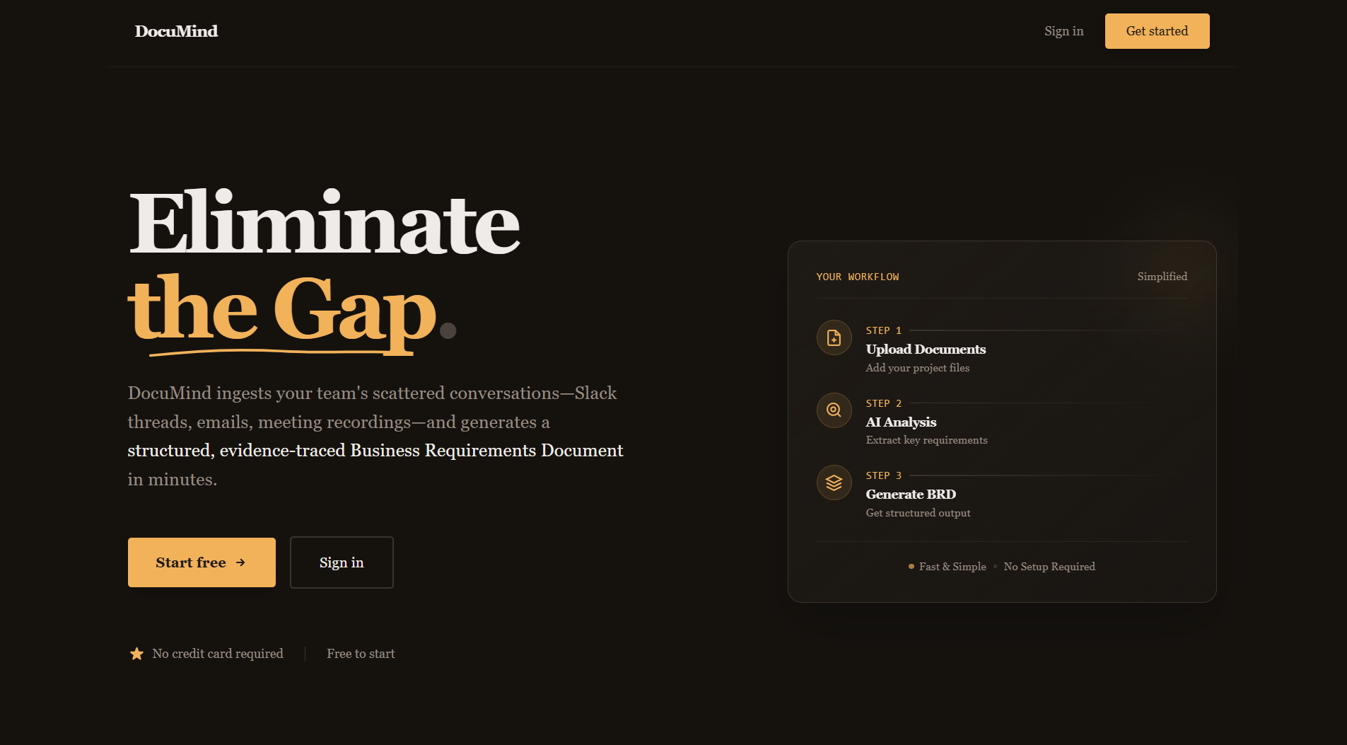 DocuMind - AI-Powered Multi-Source Requirements Intelligence with Traceability & Conflict Detection
