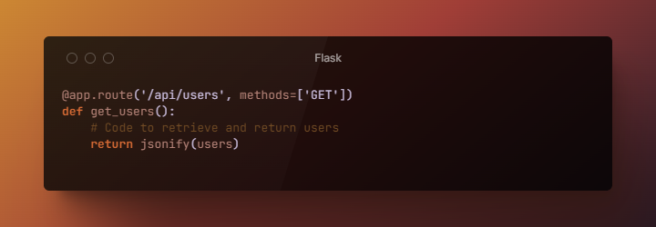 Creating API Calls using Flask