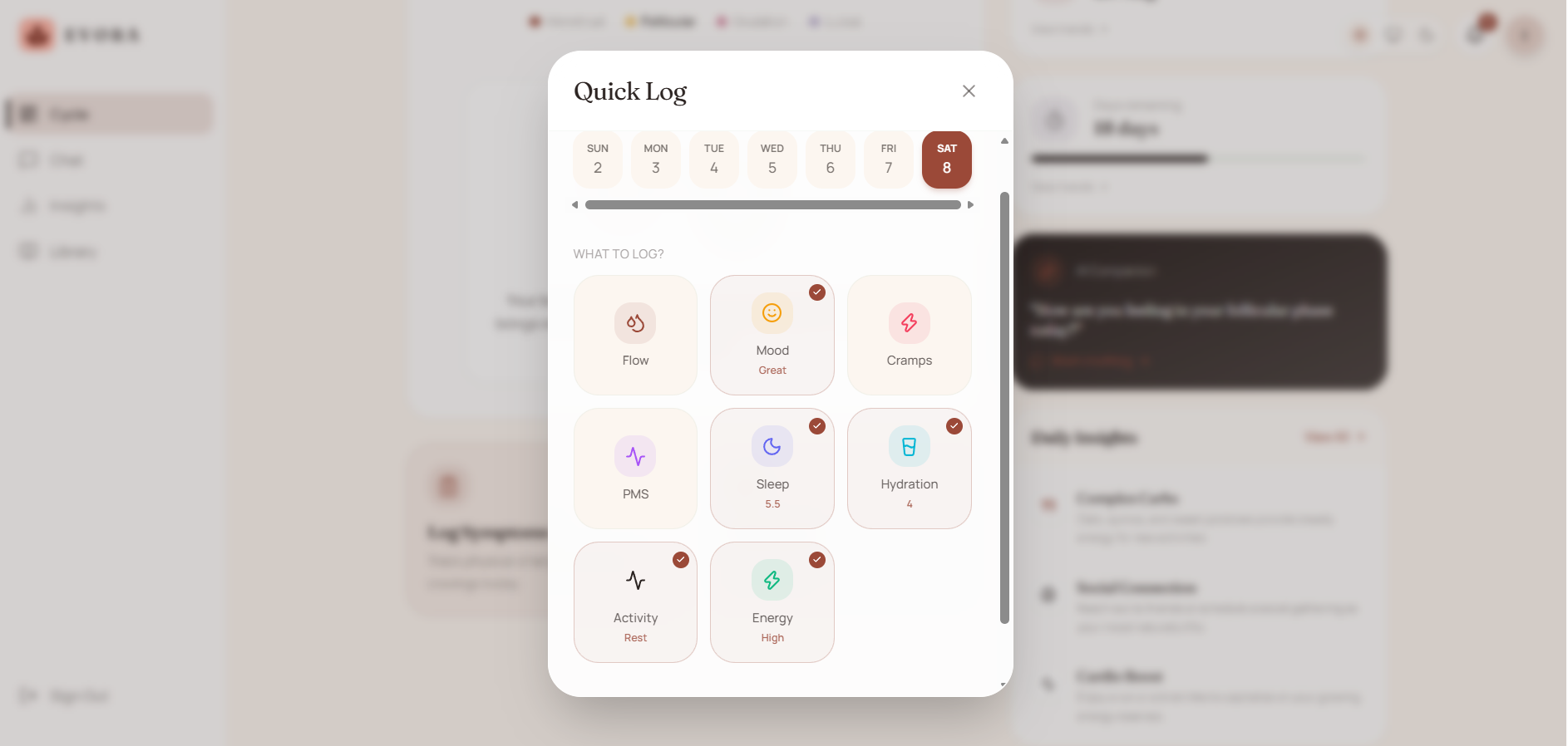 EVORA: An AI-Powered Women’s Wellness & Menstrual Health Companion EVORA: An AI-Powered Women’s Wellness & Menstrual Health Companion