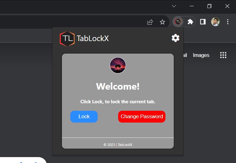 TabLockX - A Google Chrome Extension by Vivek Singh aka (imvks) TabLockX - A Google Chrome Extension by Vivek Singh aka (imvks)