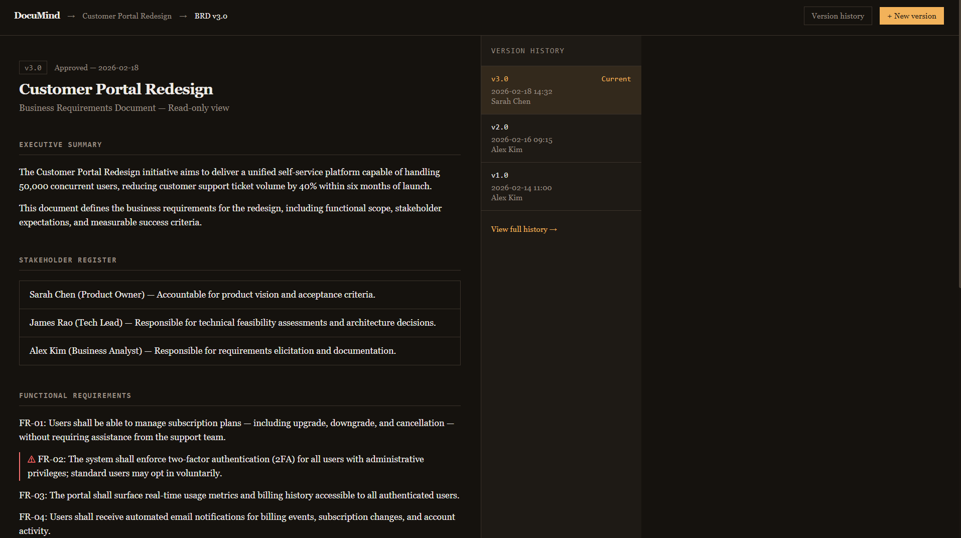DocuMind - AI-Powered Multi-Source Requirements Intelligence with Traceability & Conflict Detection