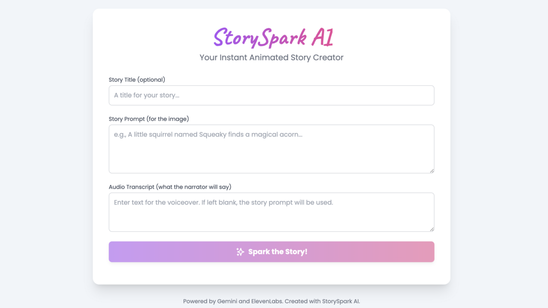 StorySpark AI StorySpark AI