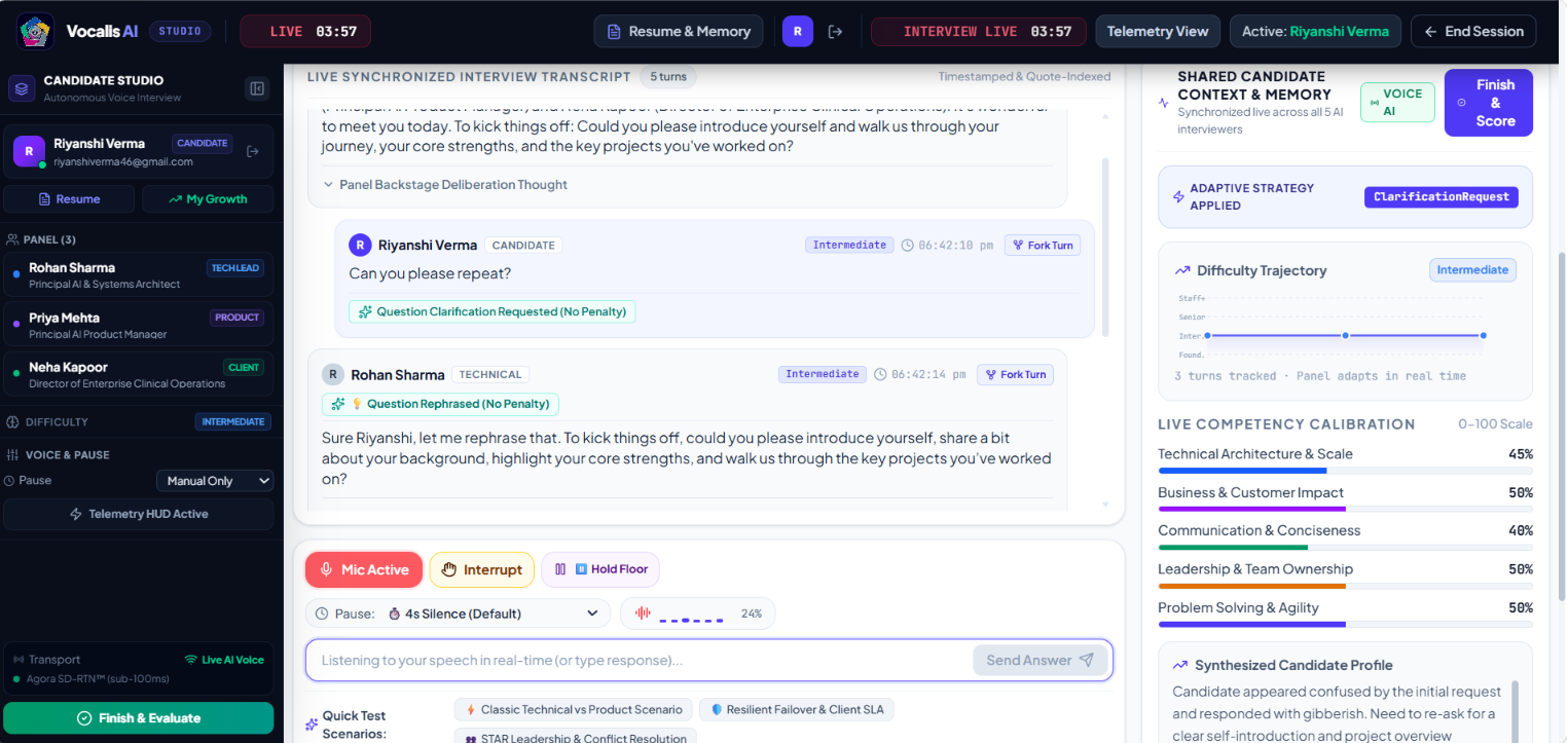 Vocalis AI - Autonomous Multi-Role AI Voice Interviews for Hiring Teams & Candidates Vocalis AI - Autonomous Multi-Role AI Voice Interviews for Hiring Teams & Candidates