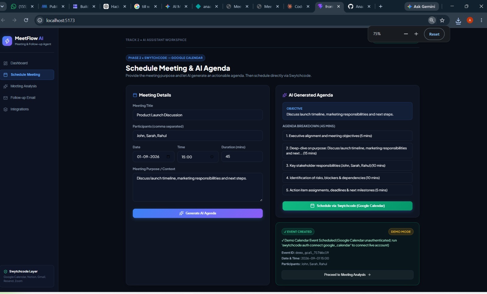 AI Meeting & Follow - up Assistant AI Meeting & Follow - up Assistant