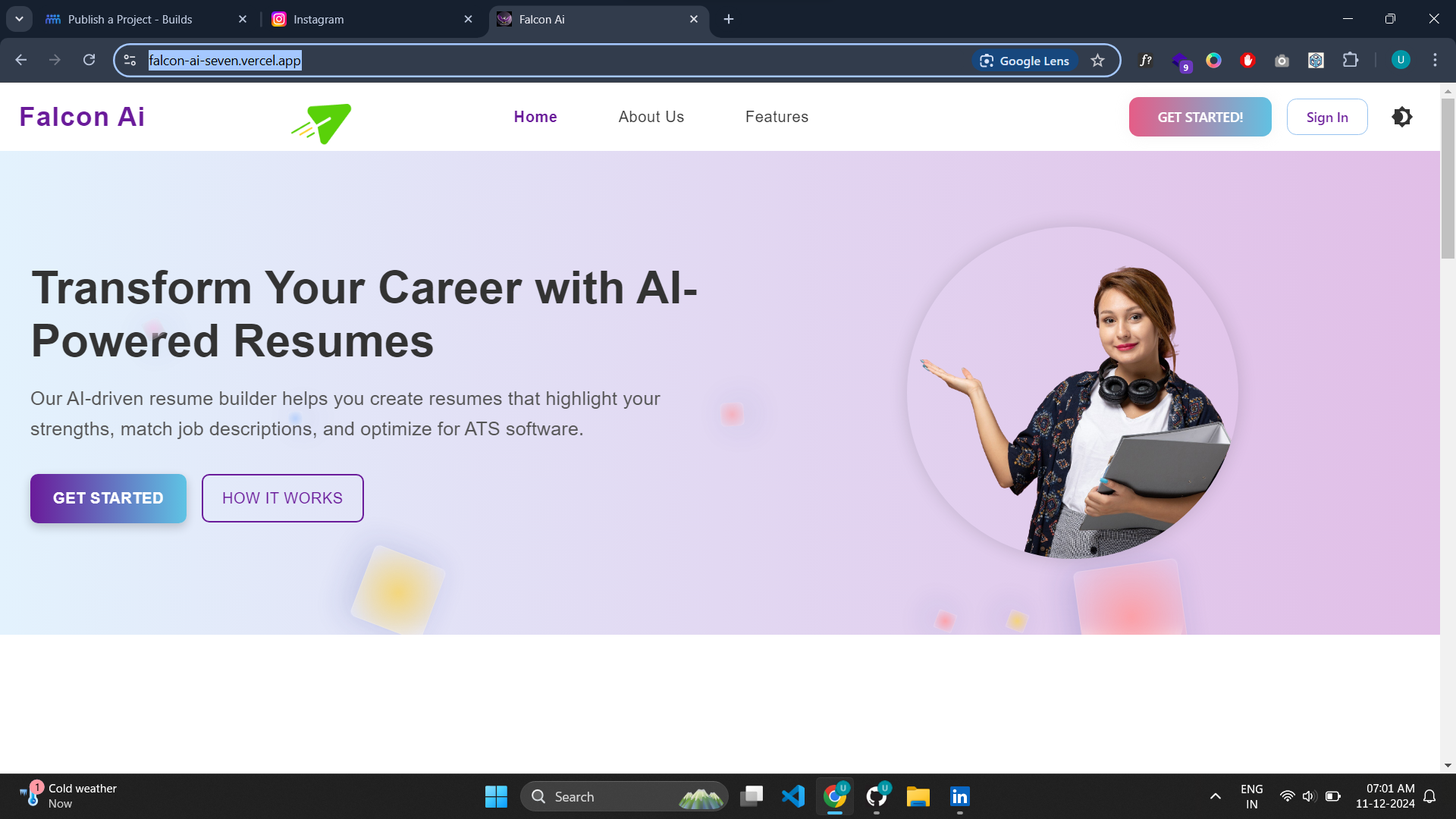 Falcon - Ai : an Ai resume builder
