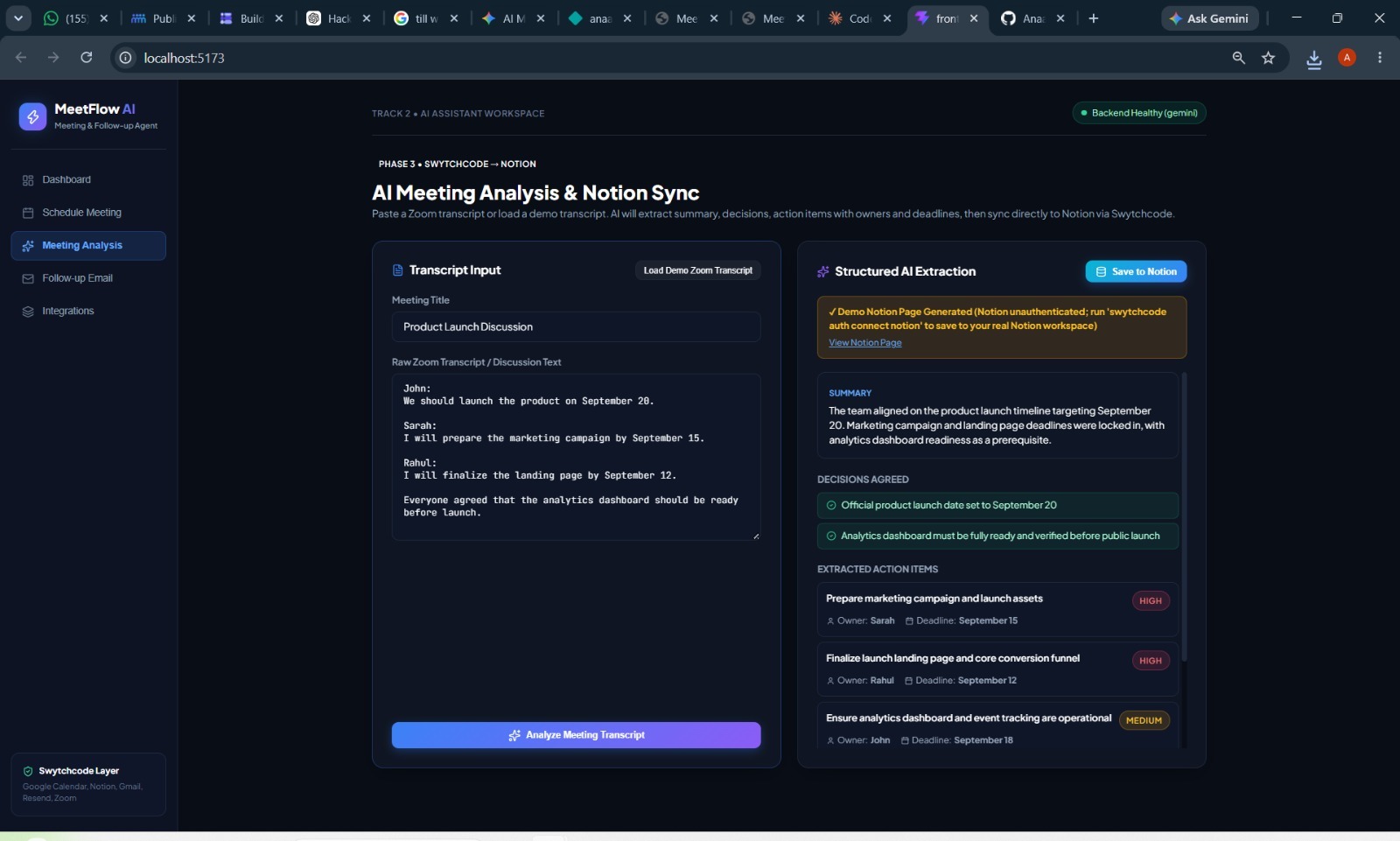 AI Meeting & Follow - up Assistant AI Meeting & Follow - up Assistant