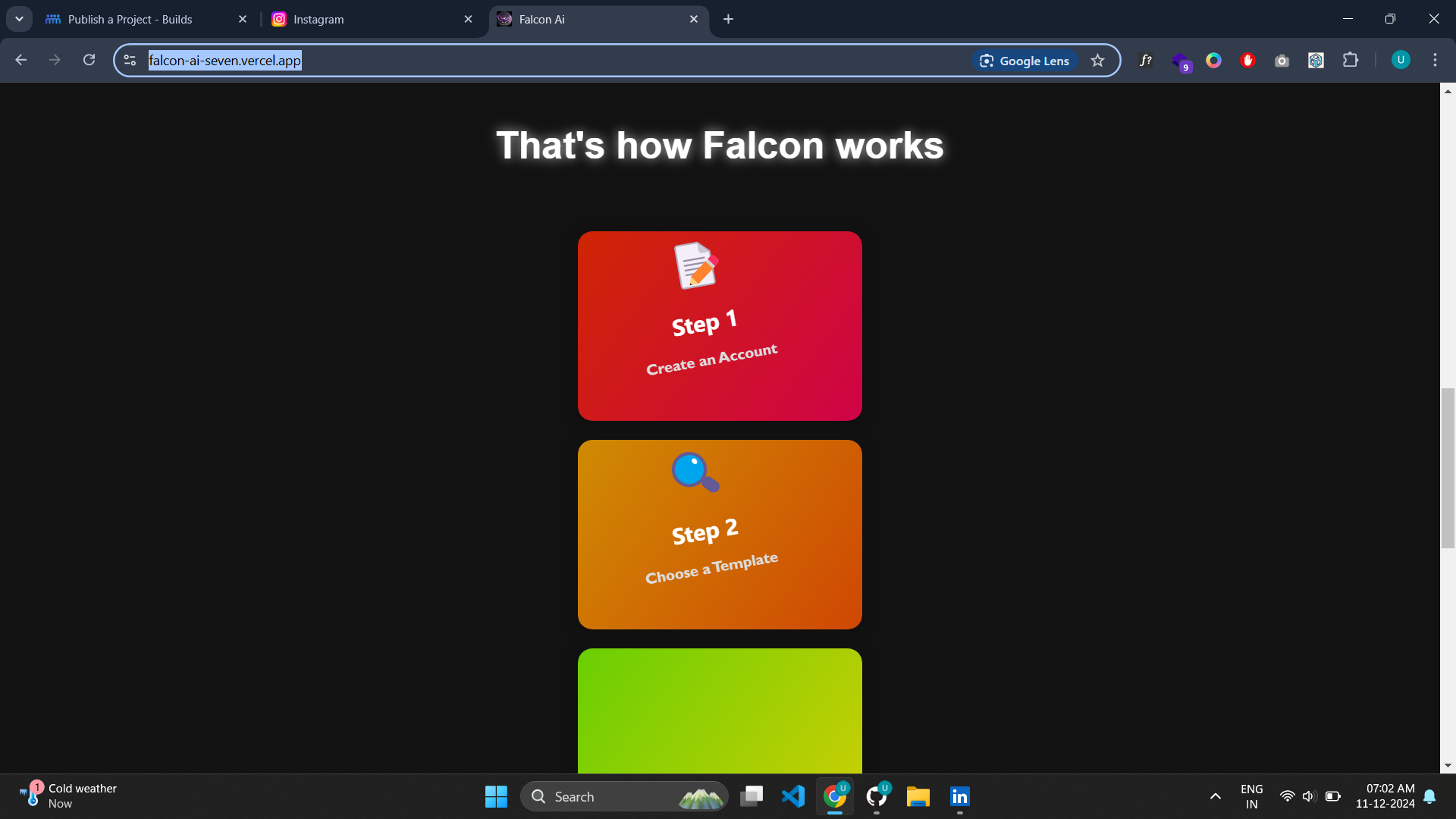 Falcon - Ai : an Ai resume builder