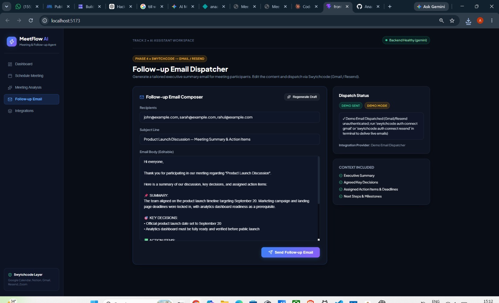 AI Meeting & Follow - up Assistant AI Meeting & Follow - up Assistant