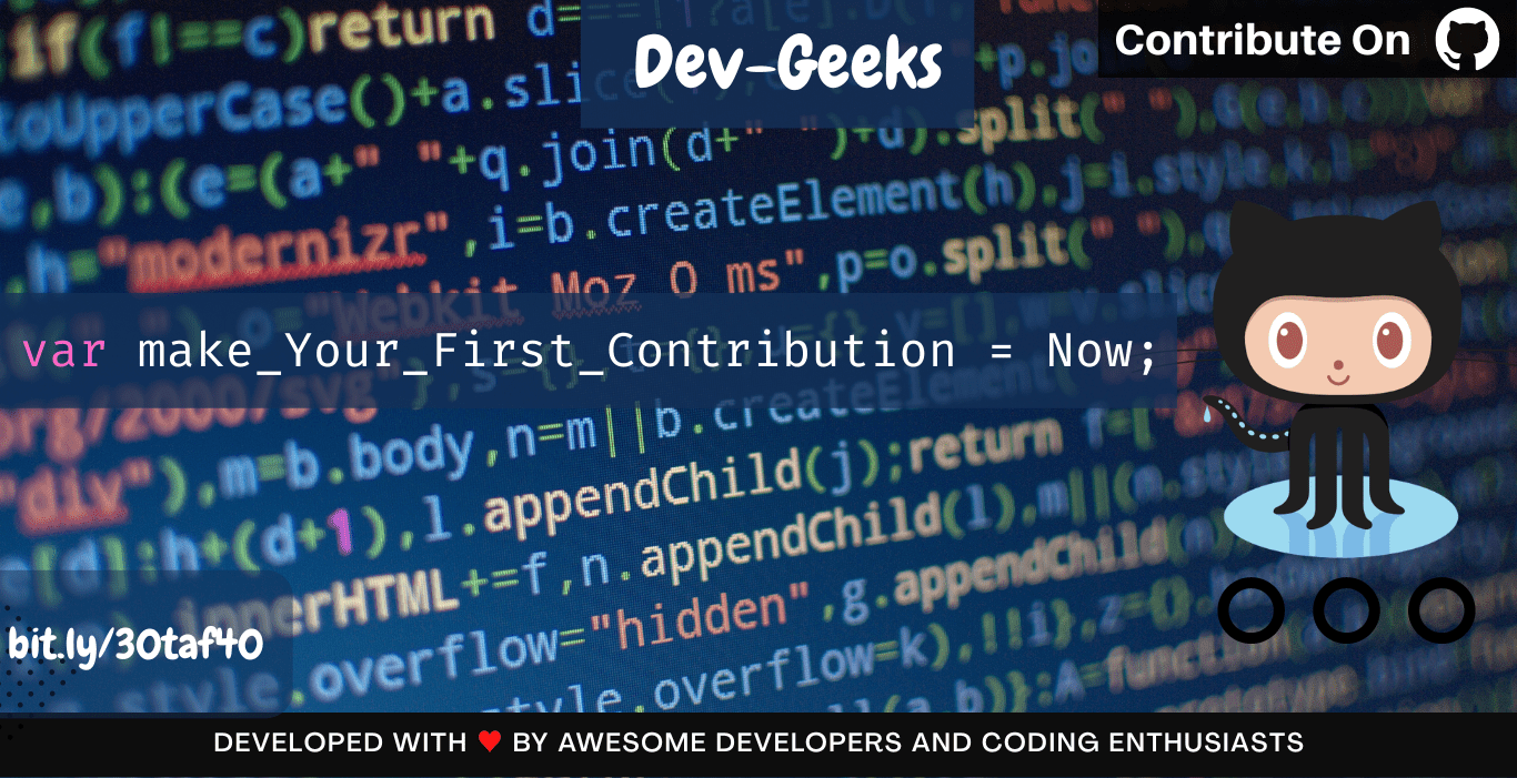GitHub - pranjay-poddar/Dev-Geeks: open source project