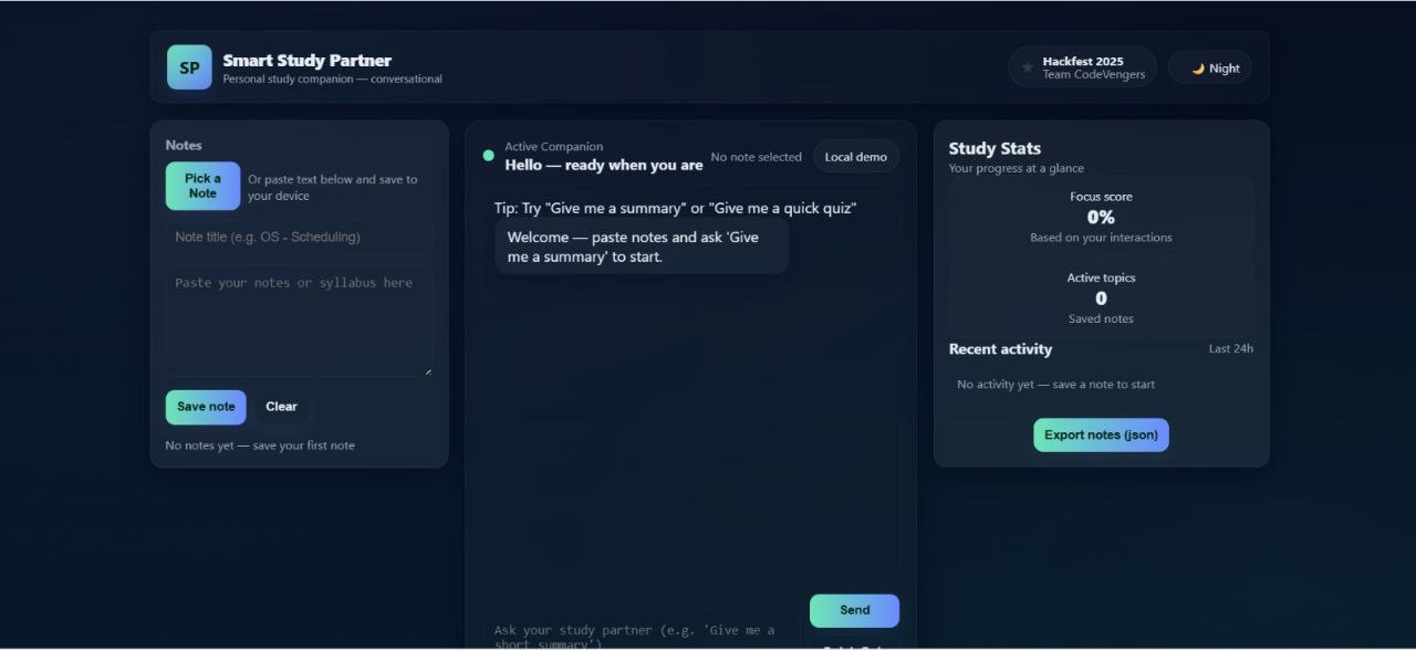 Smart Study Partner Smart Study Partner