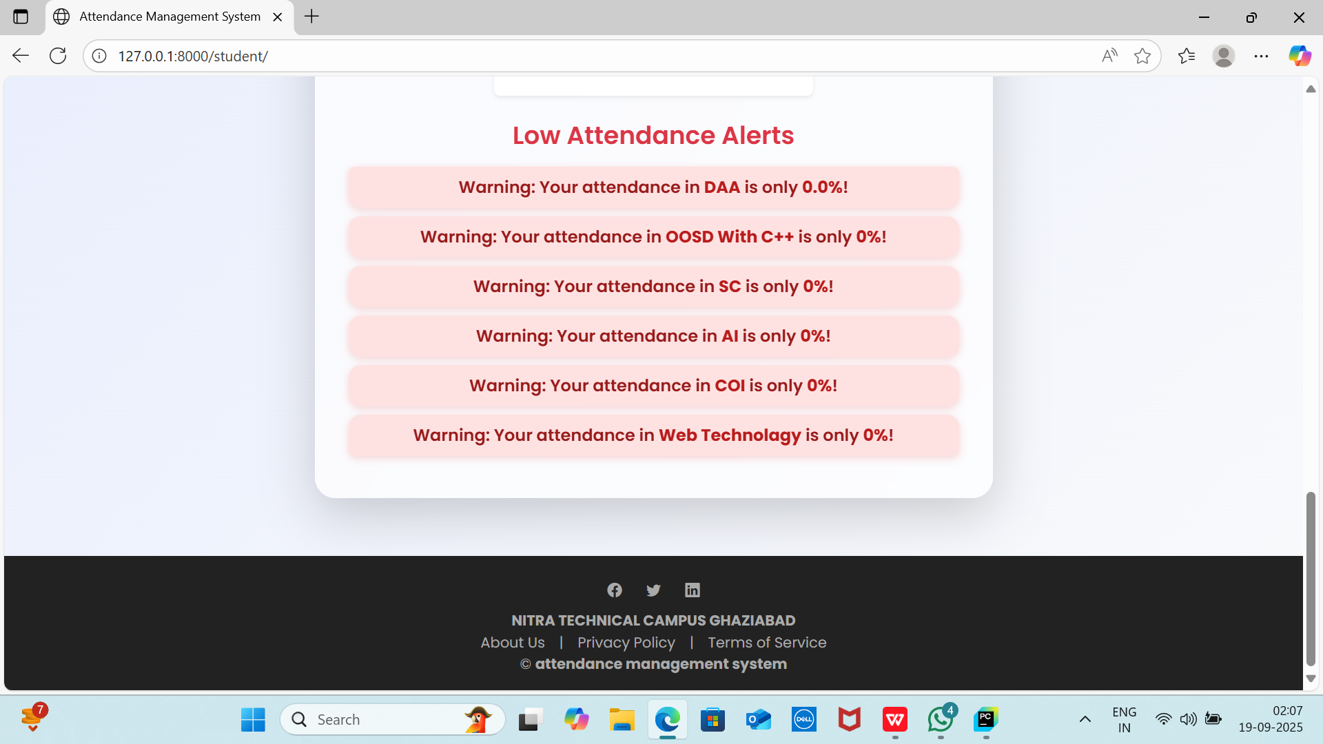 automated attendance and student productivity