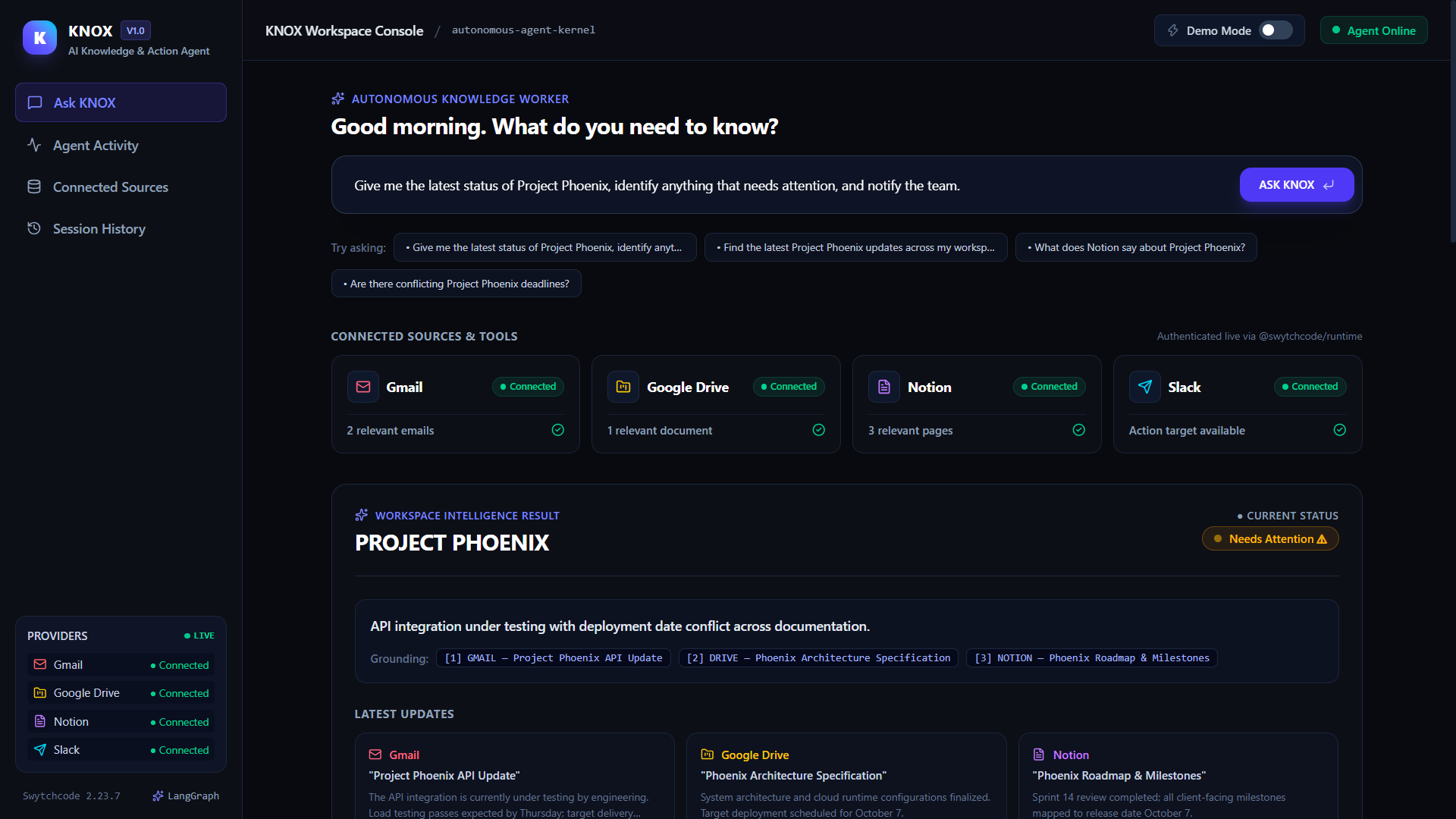 KNOX – Your Autonomous AI Knowledge Worker KNOX – Your Autonomous AI Knowledge Worker