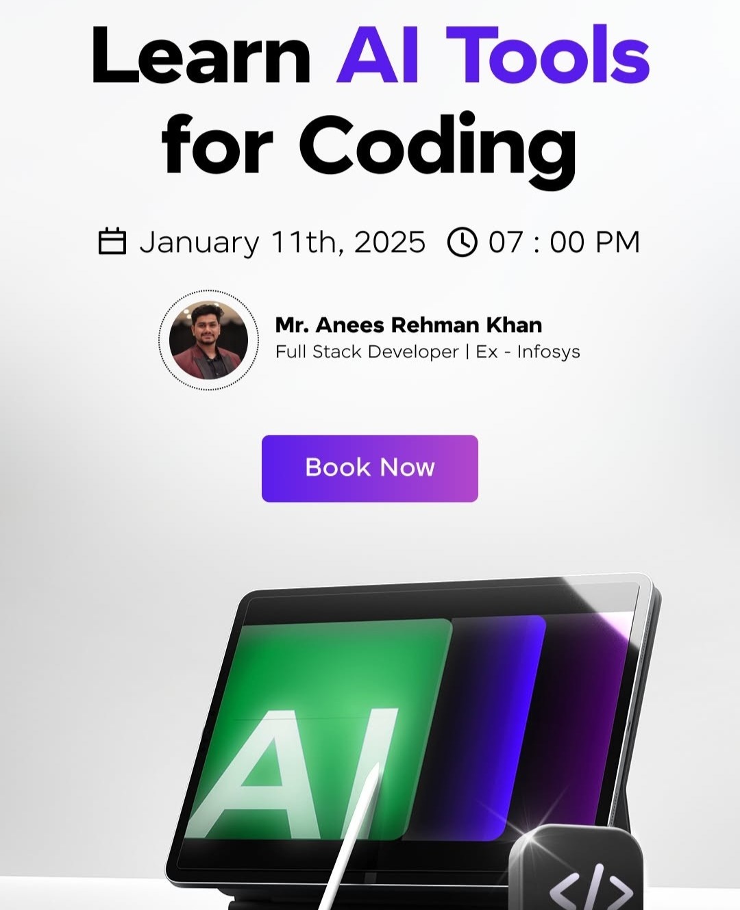 Learn AI Tools for Coding - Free Webinar