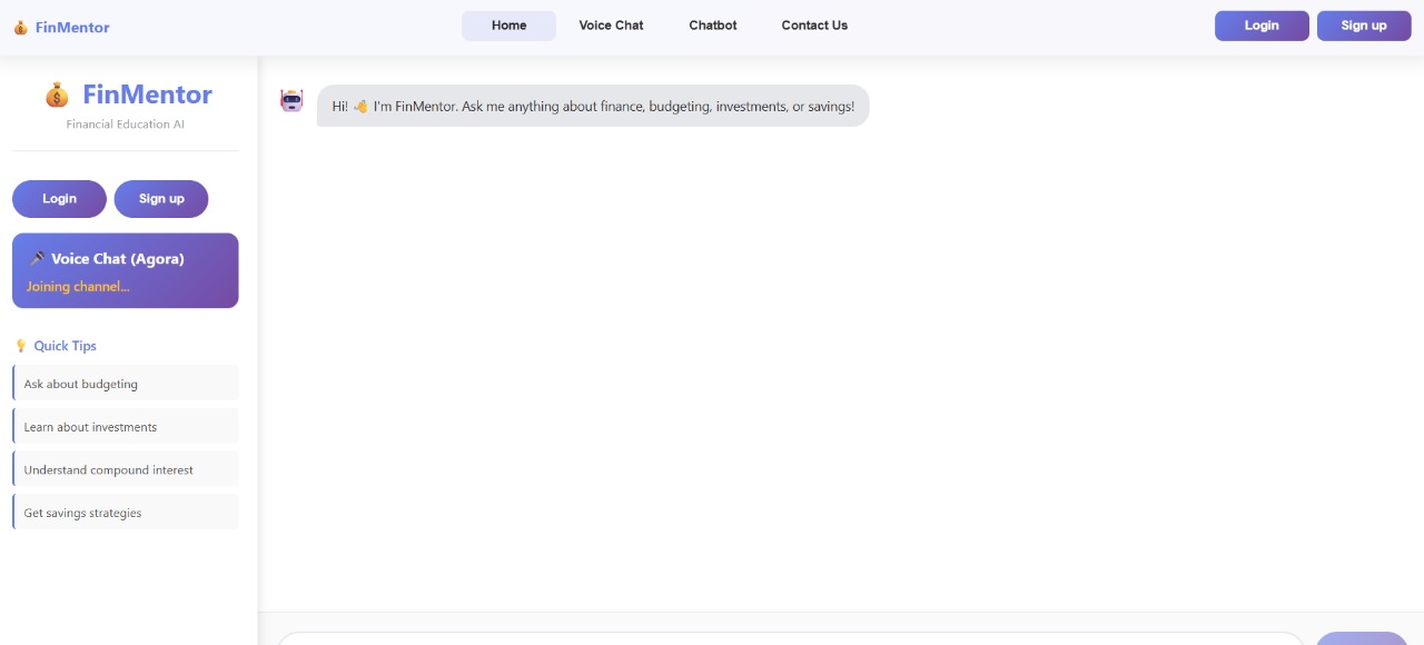 FinMentor Edu — Conversational Financial Study Partner