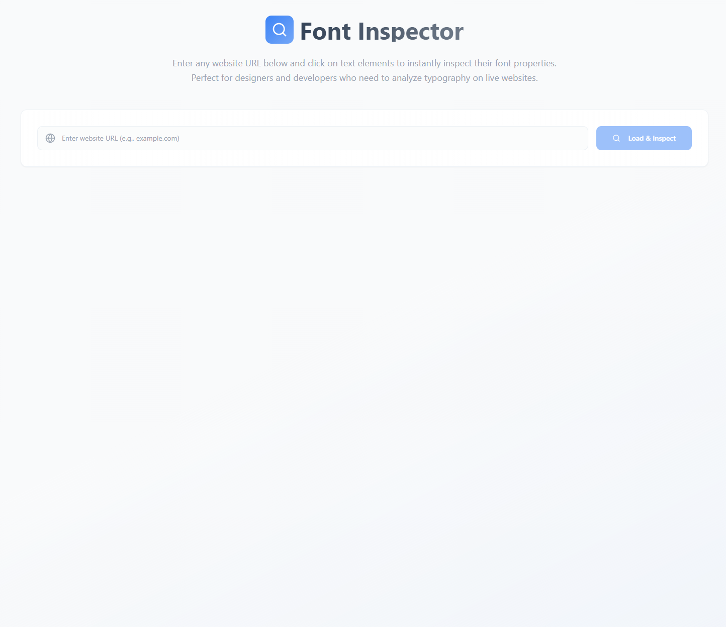 Font Inspector - Build on Lovable.dev | By pramods20650