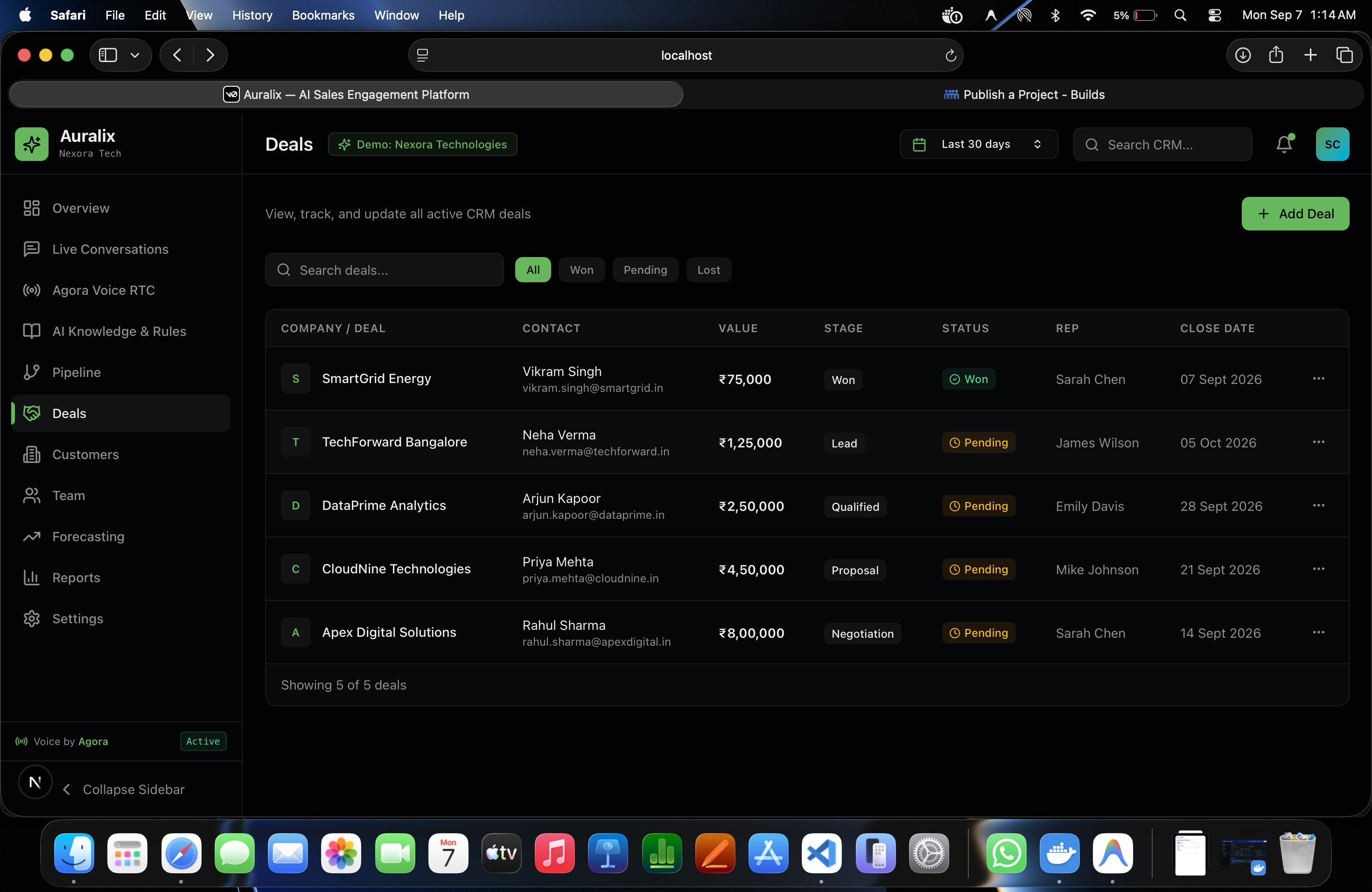 Auralix — AI-Powered Voice Sales & Customer Engagement Platform