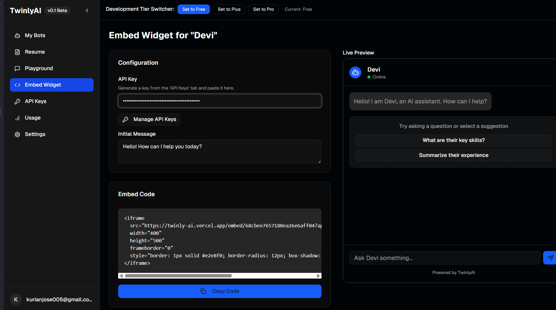 TwinlyAI - AI powered Resume leveraging tool