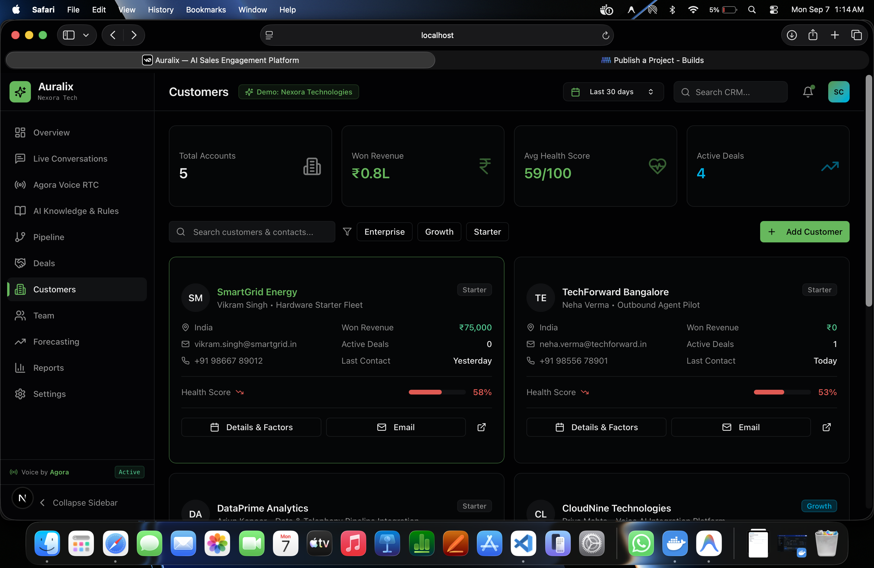 Auralix — AI-Powered Voice Sales & Customer Engagement Platform