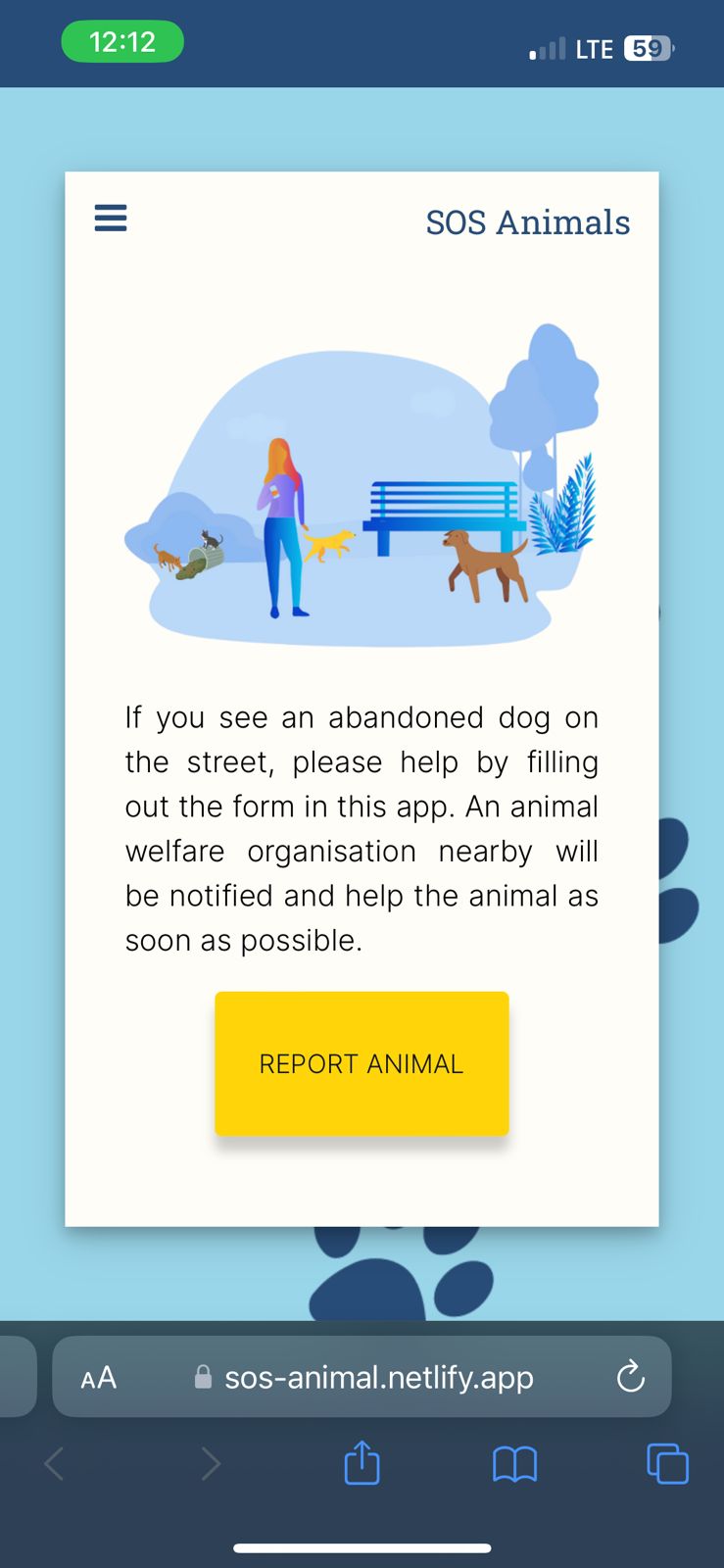 SOS Animal Protection App SOS Animal Protection App