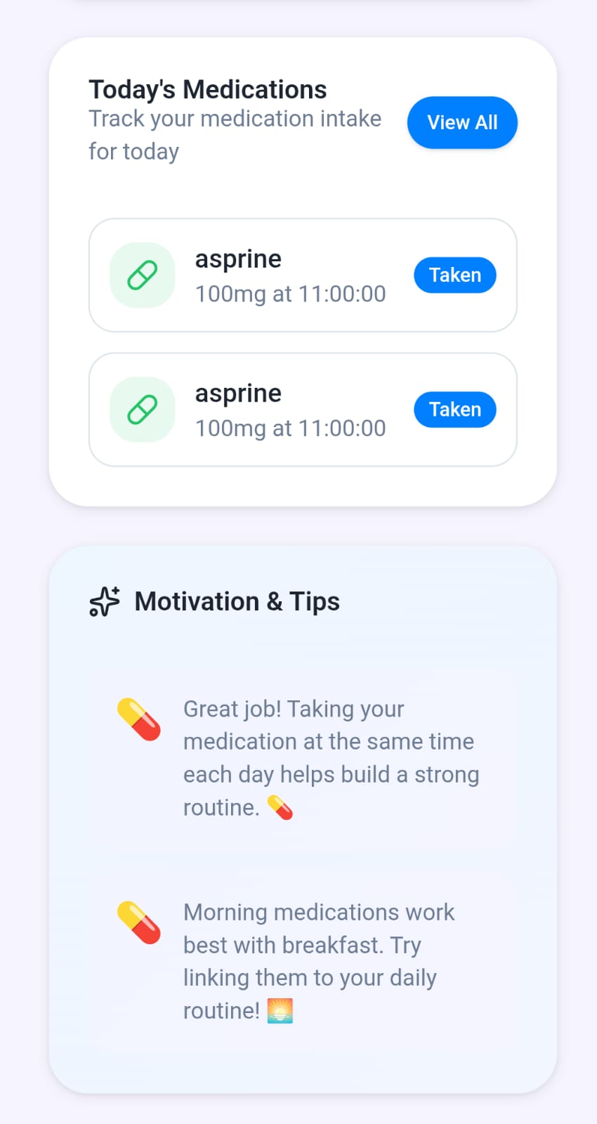 A real-time medication adherence app with persistent alarms, health tracking, and caregiver escalate