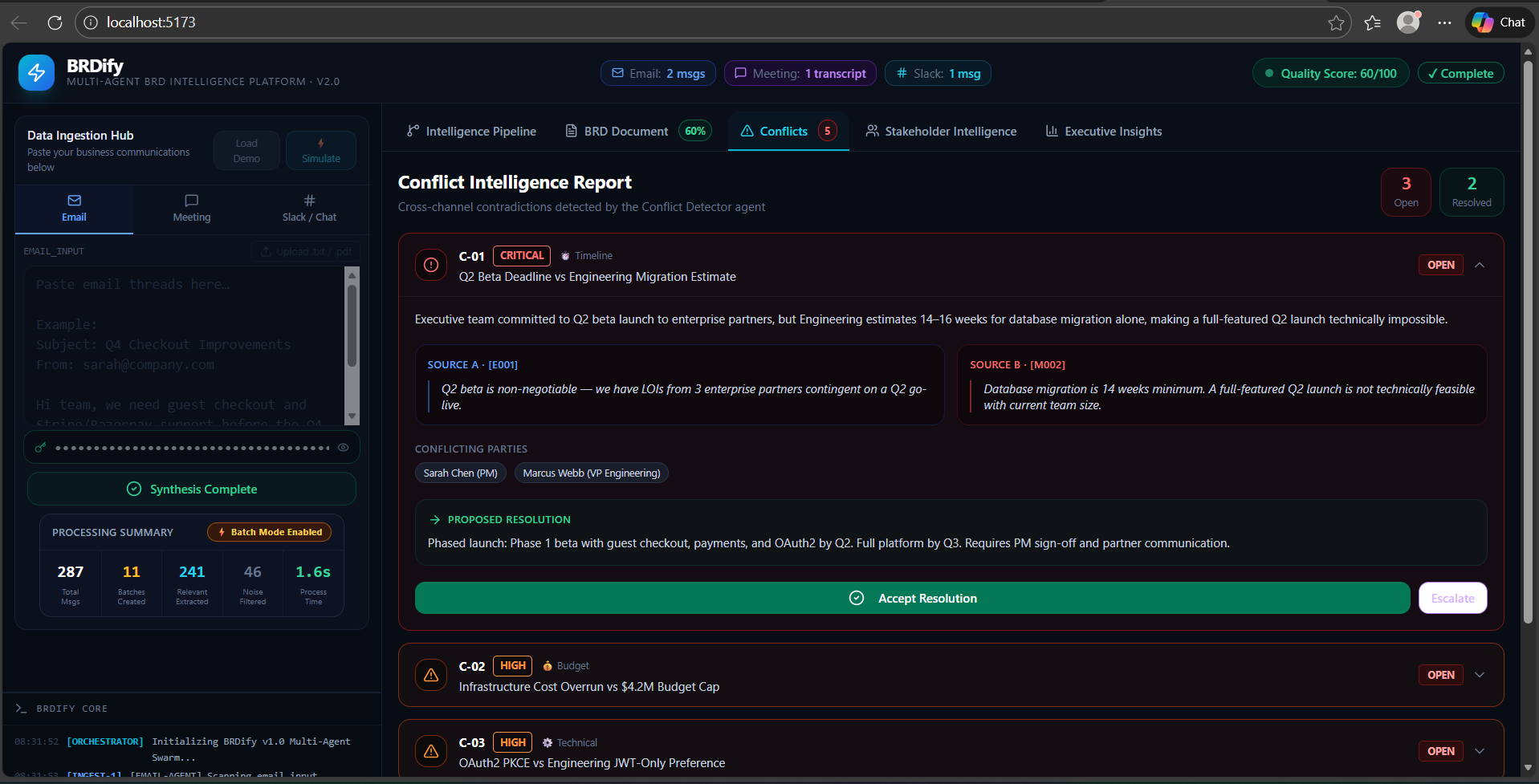 BRDify – AI-Powered Business Requirements Intelligence Agent