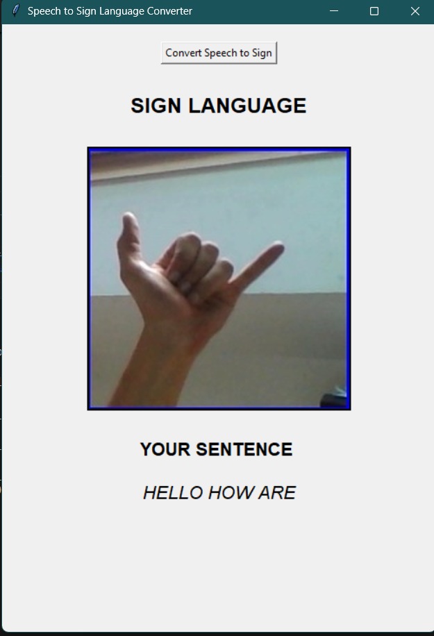 SignTalk- Sign Language to Speech for Inclusive Communication