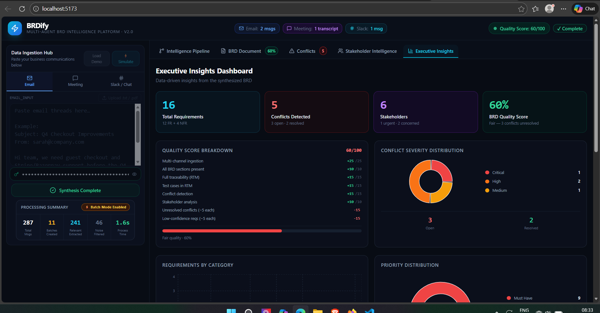 BRDify – AI-Powered Business Requirements Intelligence Agent