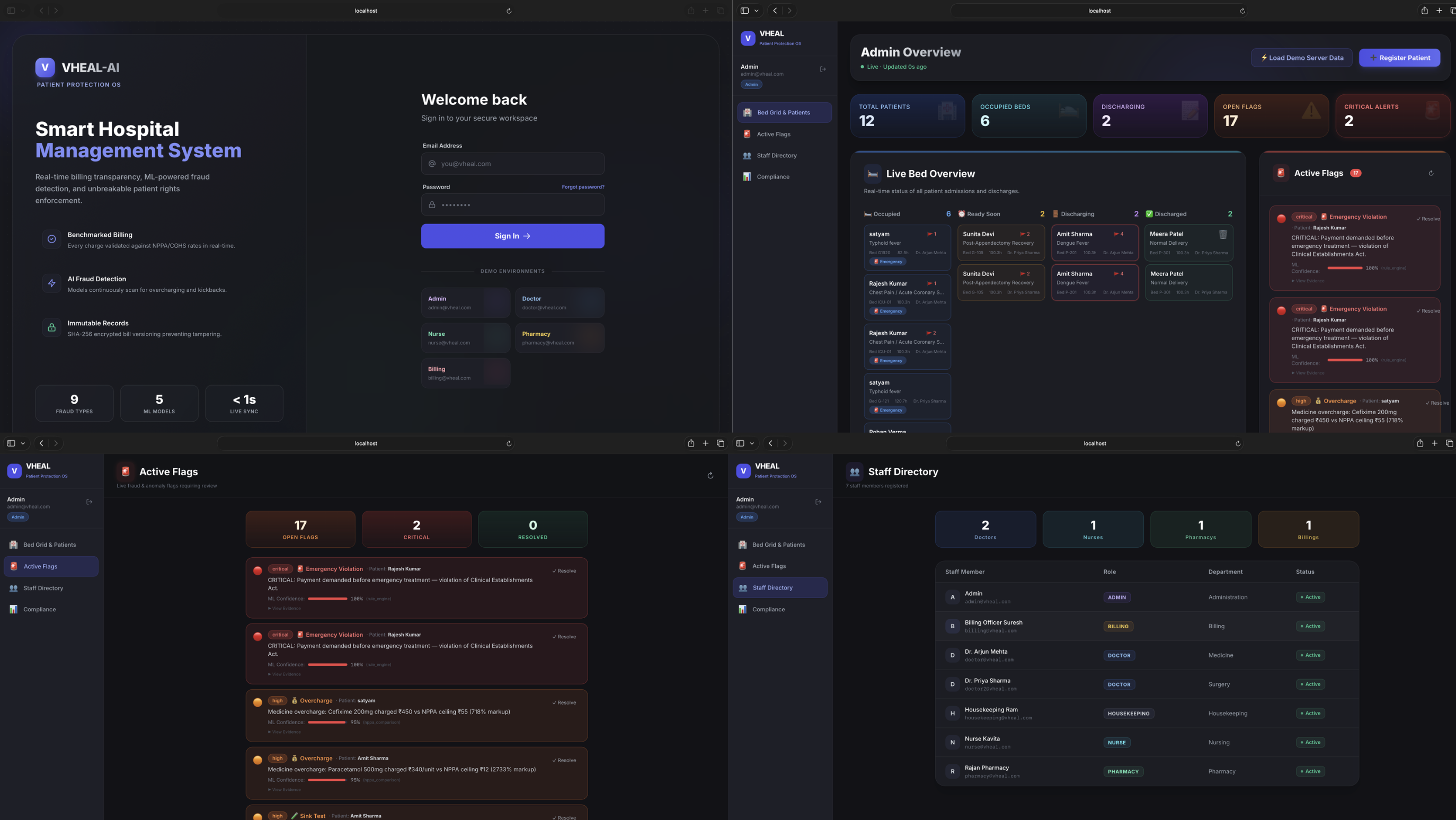 VHEAL AI – Smart Hospital Management System with AI Automation