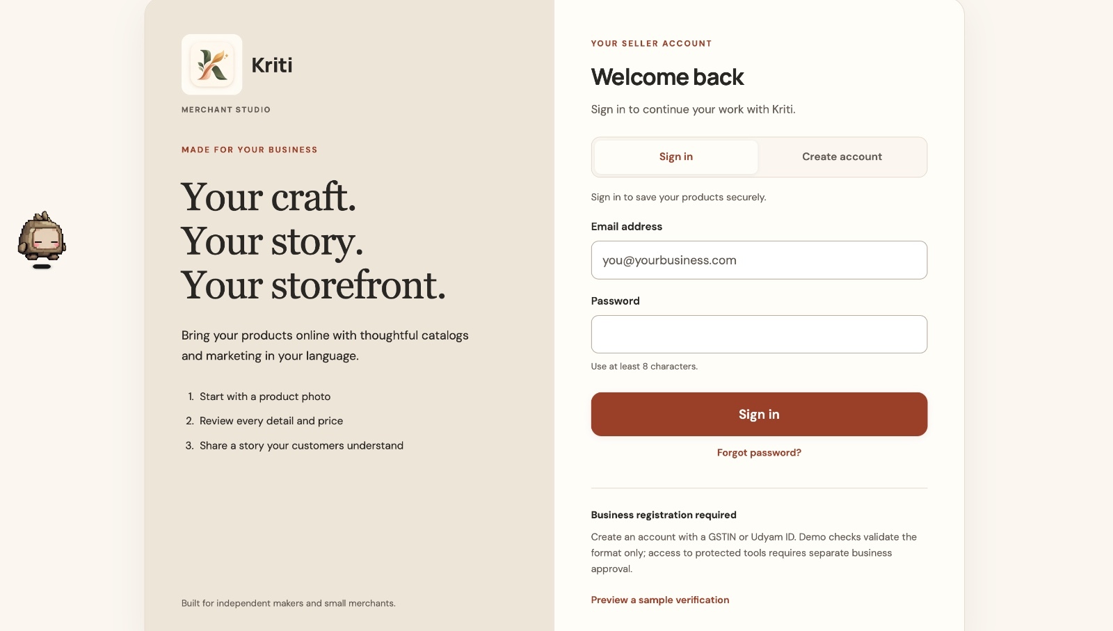 Kriti - Thoughtfully made, Authentically yours.