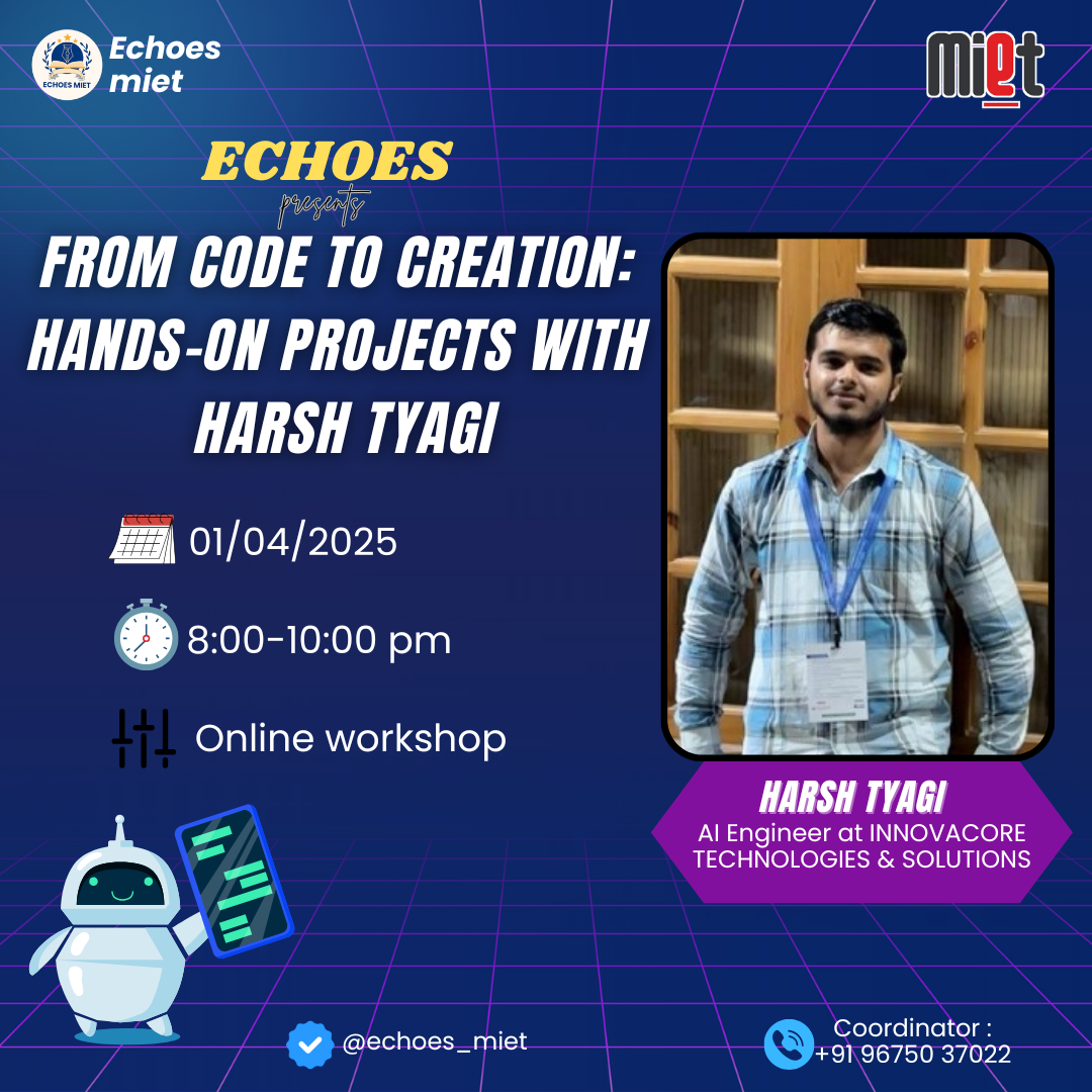 From Code to Creation: Hands-On AI with Harsh Tyagi